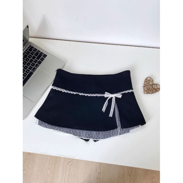 Skirt Rise Overlay Low Mini