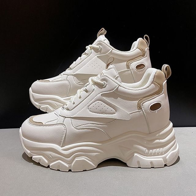 Wedge Platform Hidden Sneakers Panel