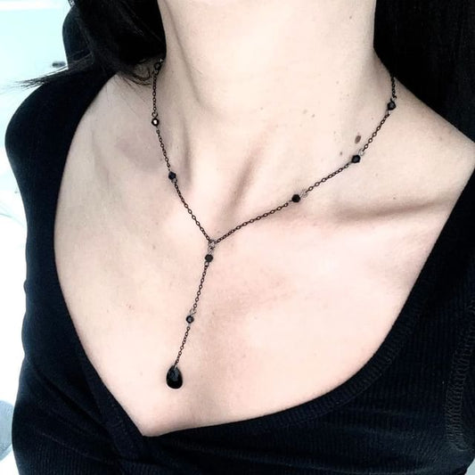 Necklace Station Chain Faux Crystal