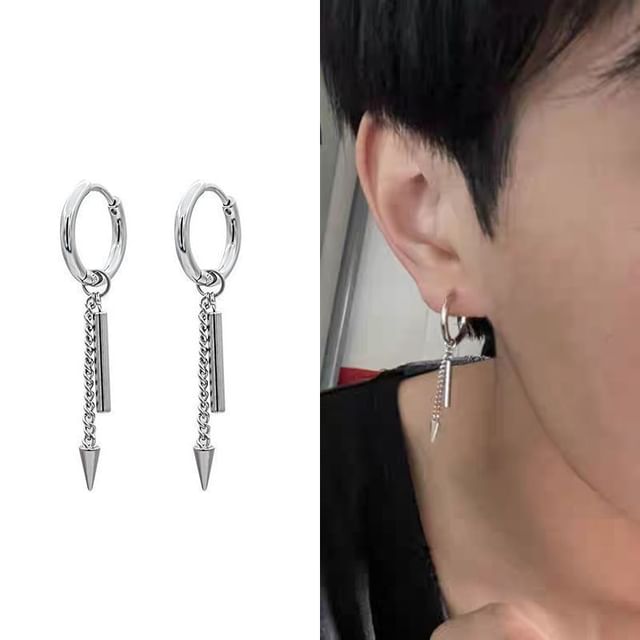 Spike Earring Hoop Bar Drop