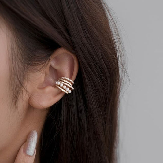Ear Faux Pearl Cuff