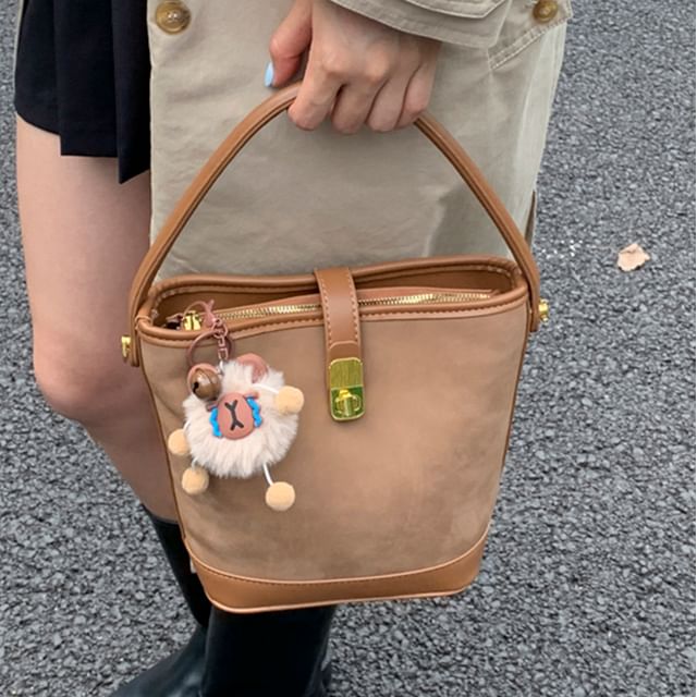 Faux Bag Leather Crossbody Piped