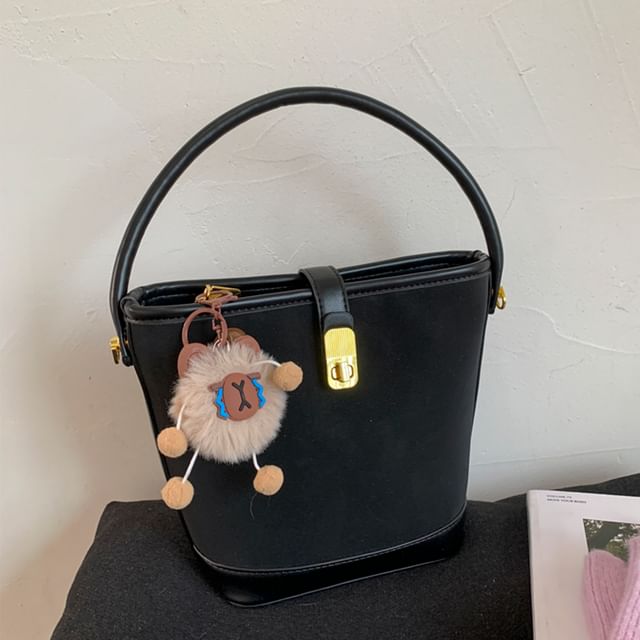 Faux Bag Leather Crossbody Piped