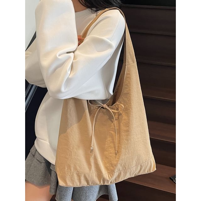 Tie-Up Plain Shopper Bag