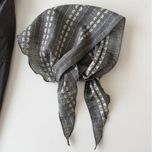 Print Floral Headkerchief