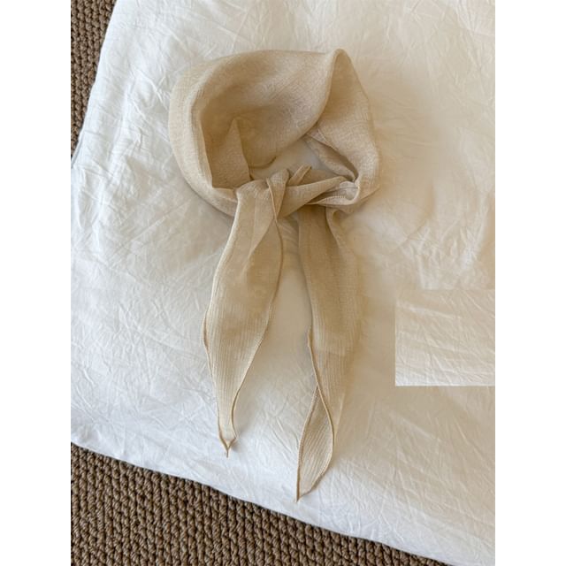 Floral Jacquard Sheer Scarf