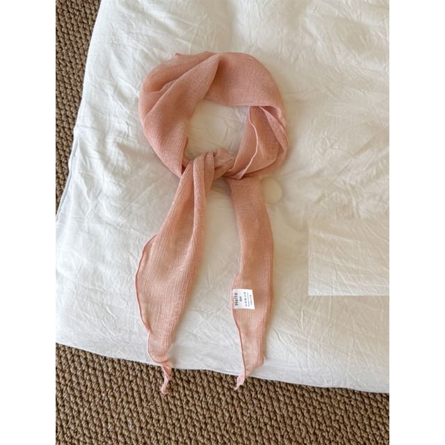 Floral Jacquard Sheer Scarf