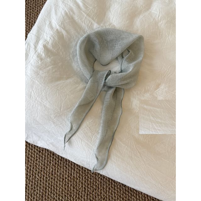 Floral Jacquard Sheer Scarf