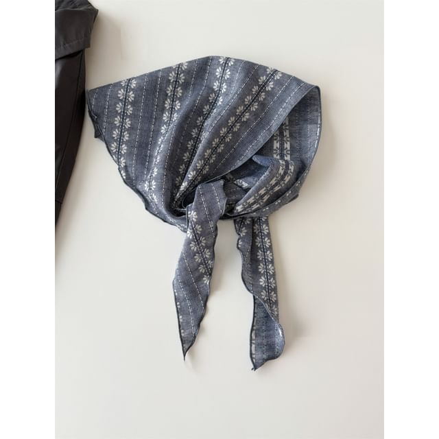 Print Floral Headkerchief