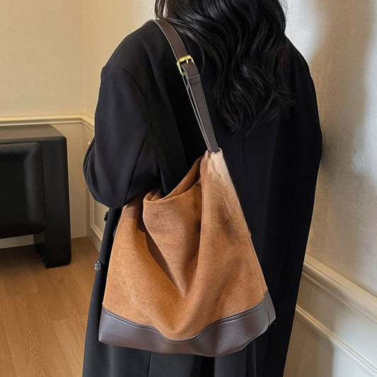 Faux Suede Bag Tote