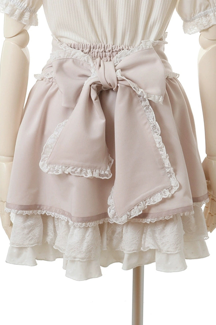 Rose High-Waist Layered Lace Jirai Kei Skirt
