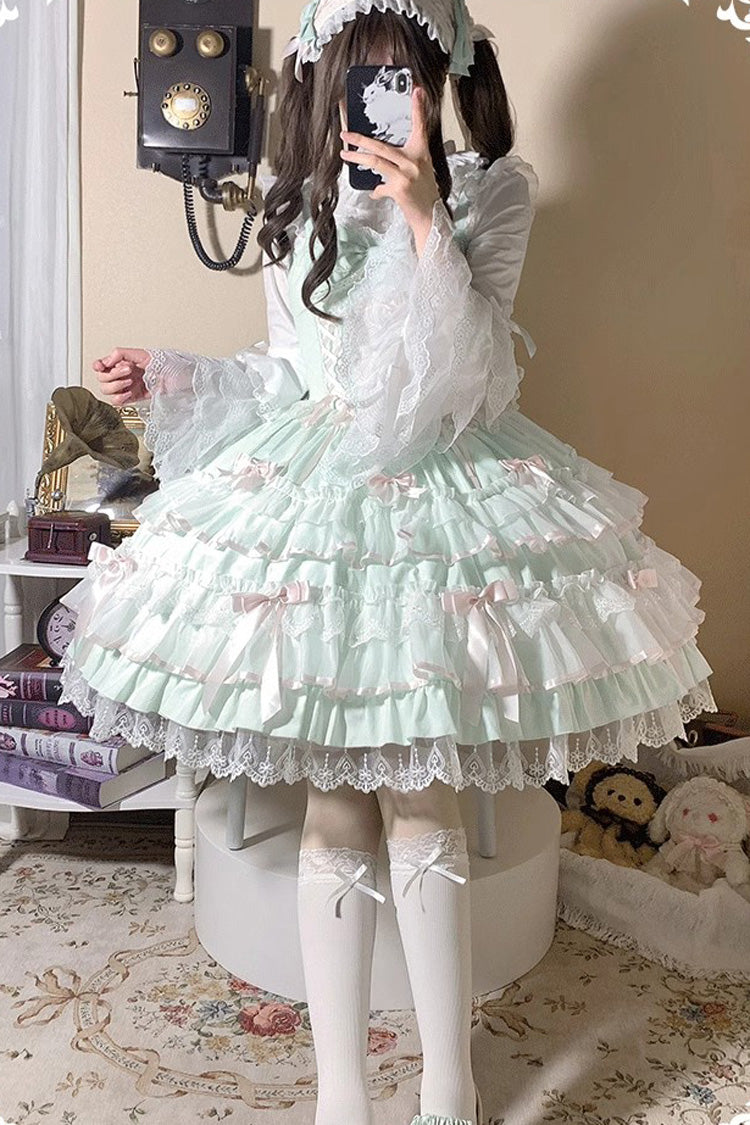 Princess Ballet JSK Dress - Multi-Layer Bow Lace