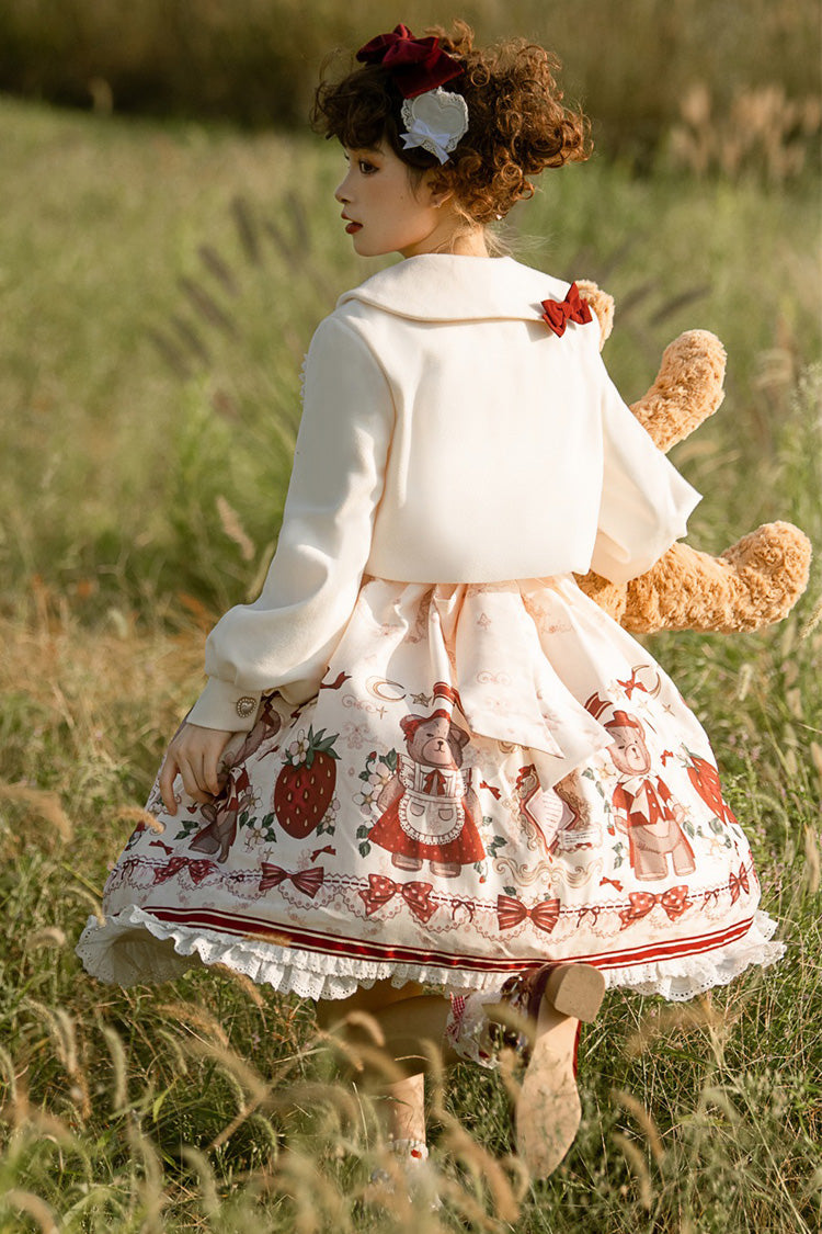 Sweet Princess Lolita JSK with Strawberry Print