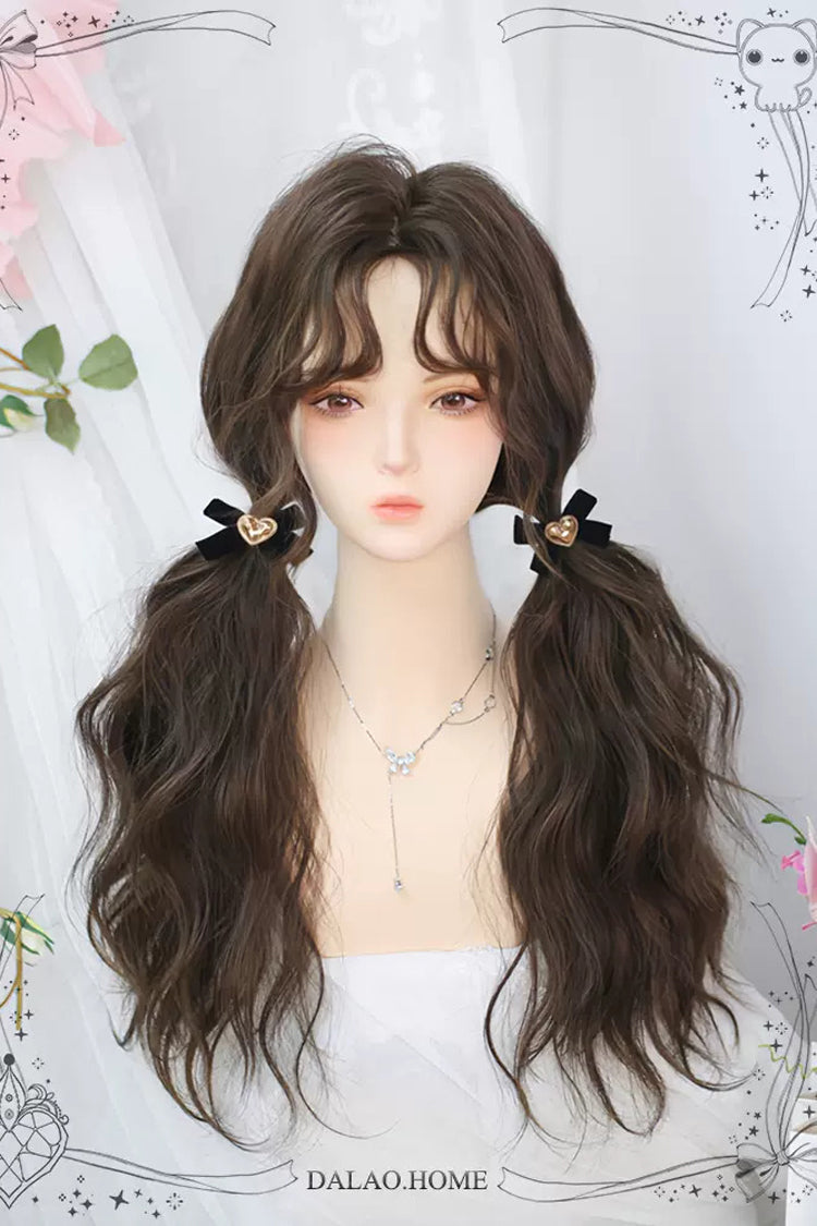 Fluffy Curly Wool Long Wig for Sweet Lolita - Two Shades