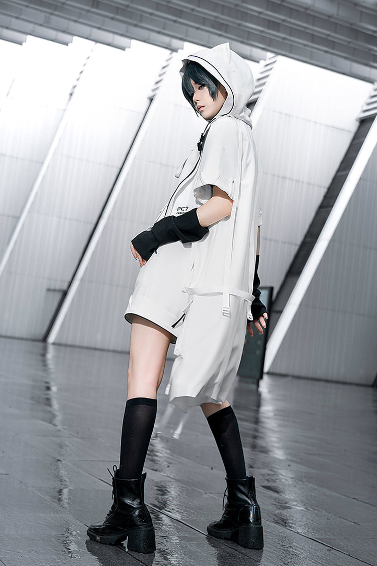 Ivory Cat Ear Prince Coat with Ouji Fashion Style - White Cat