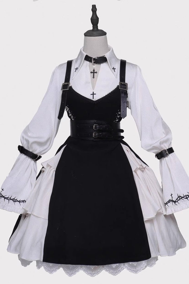 Black Stockholm Lover Gothic Plus Size Jsk Dress