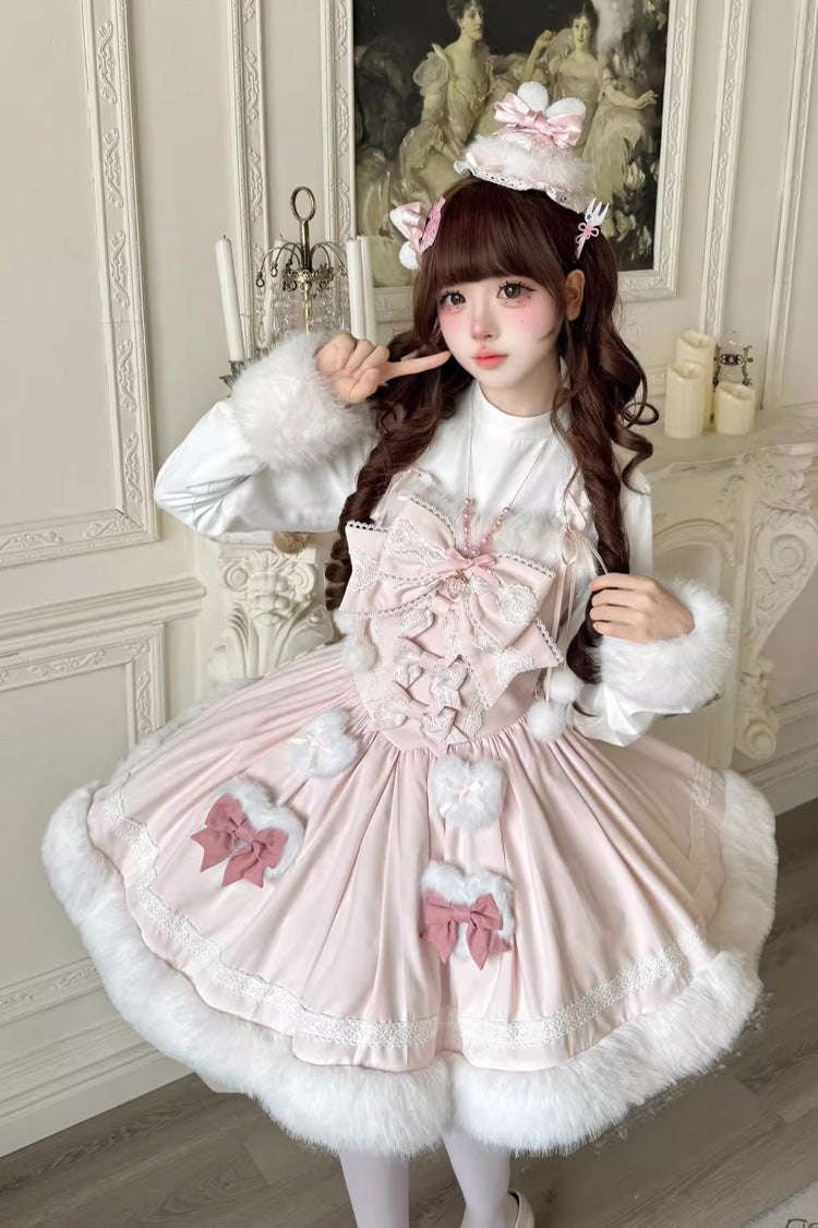 Furry Bow Sweet Lolita Dress