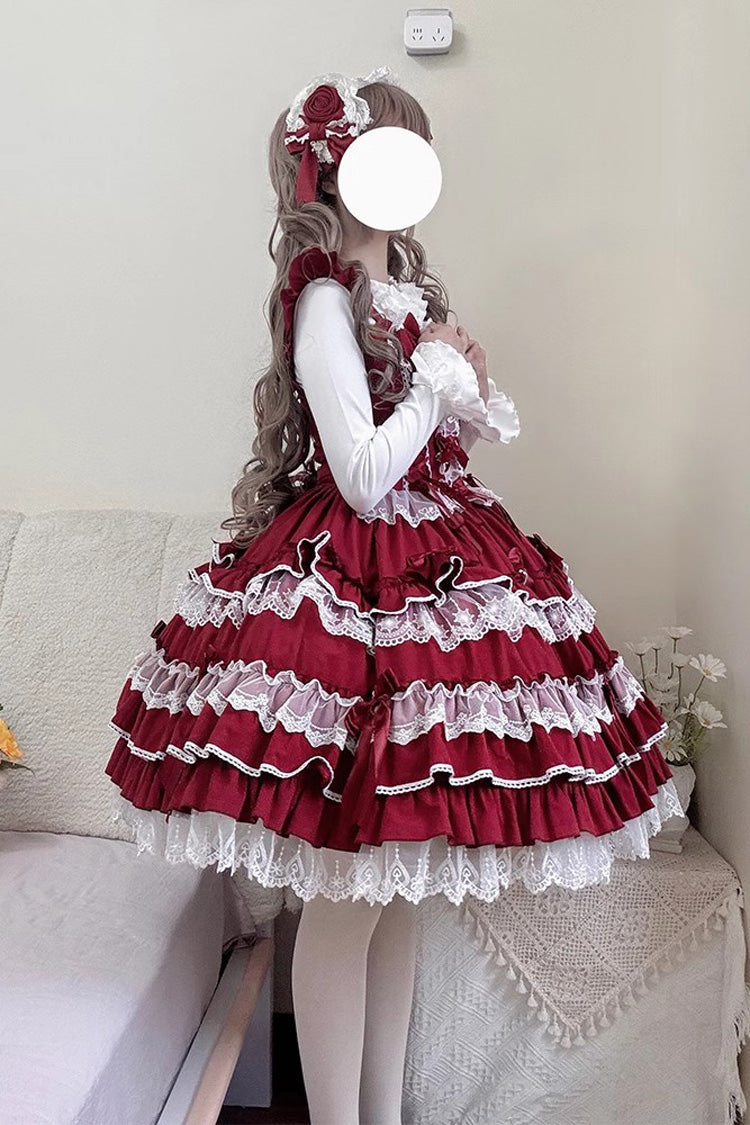 Princess Ballet JSK Dress - Multi-Layer Bow Lace