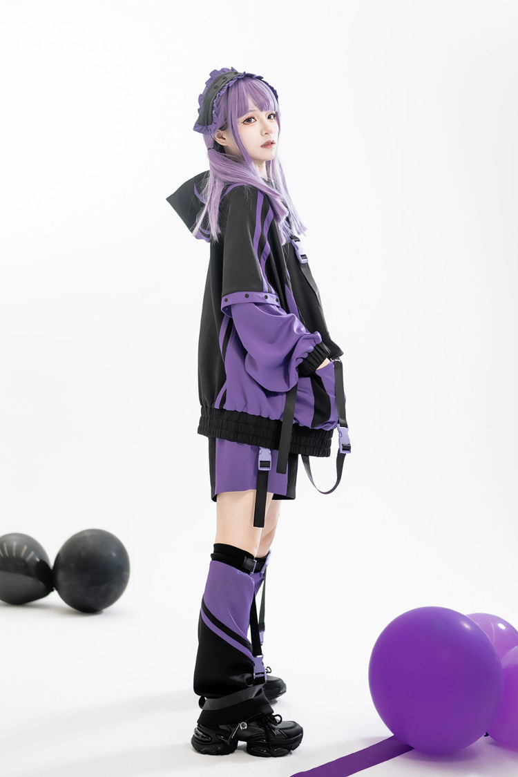 Graphic Print Jirai Kei Cool Jacket