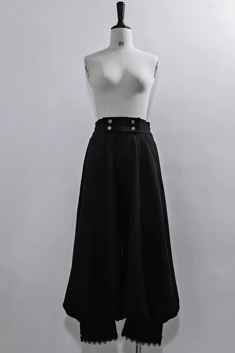 Midnight Bow Vintage Prince Blouse Pants Cloak Set - Code 003