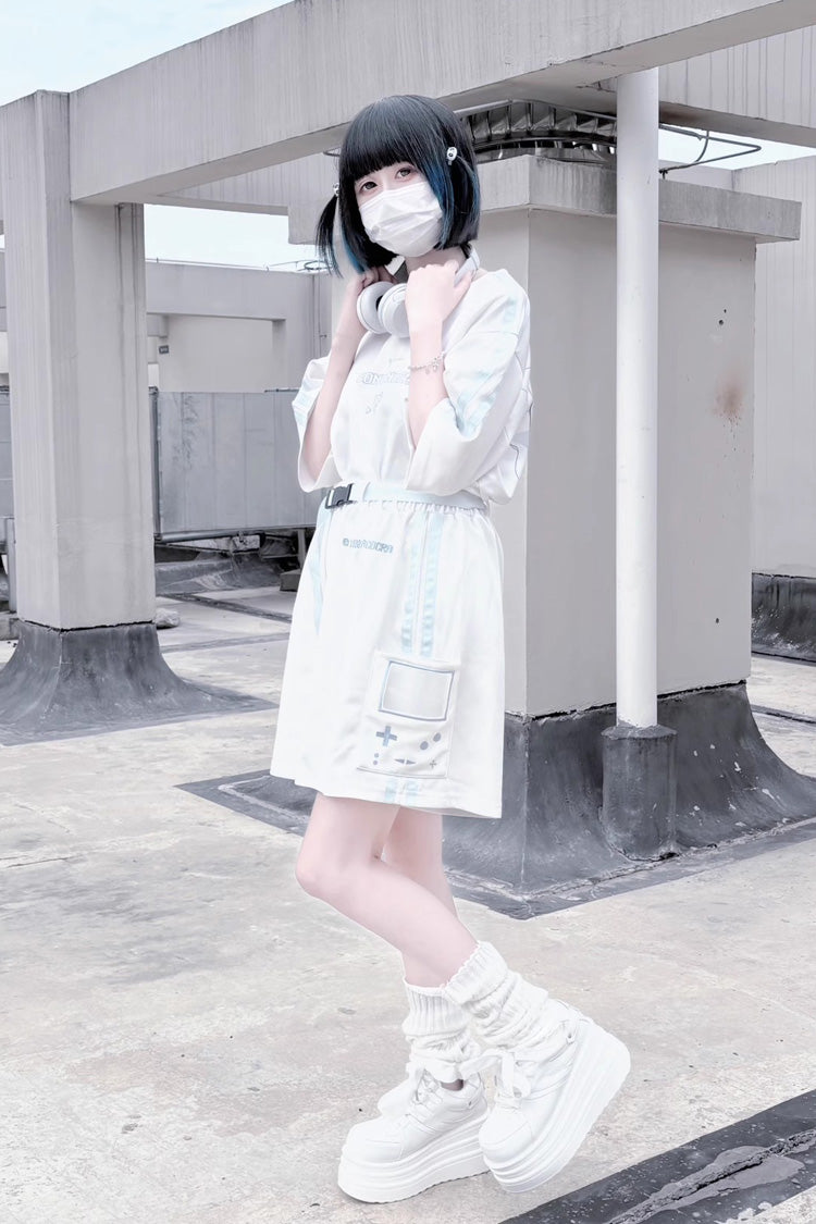 College Lace-Up Sweet Jirai Kei Platforms - 2 Colors