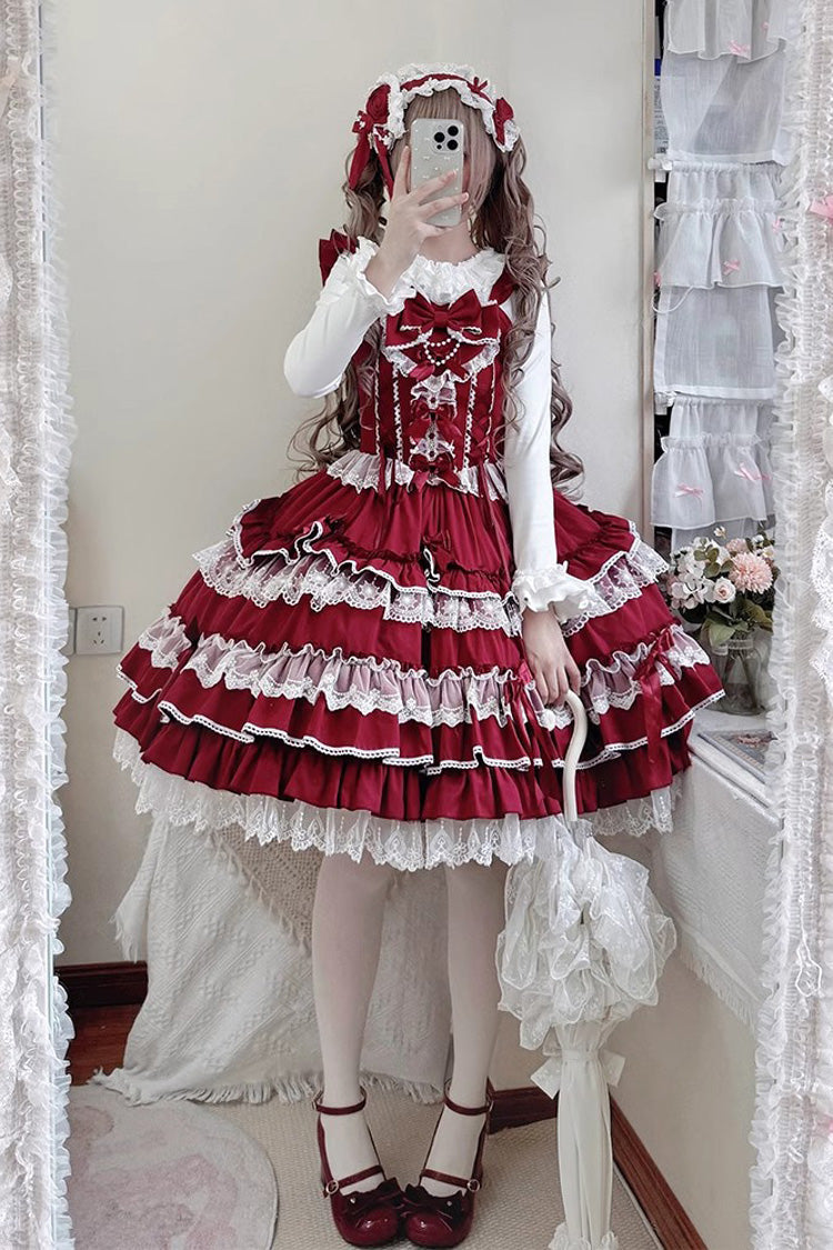 Princess Ballet JSK Dress - Multi-Layer Bow Lace
