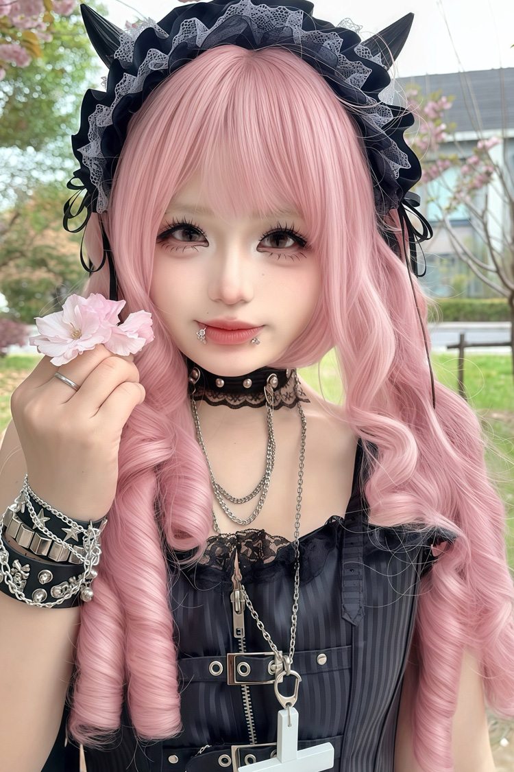 Roman Curl Pigtails Wig Set - Lolita Short Style