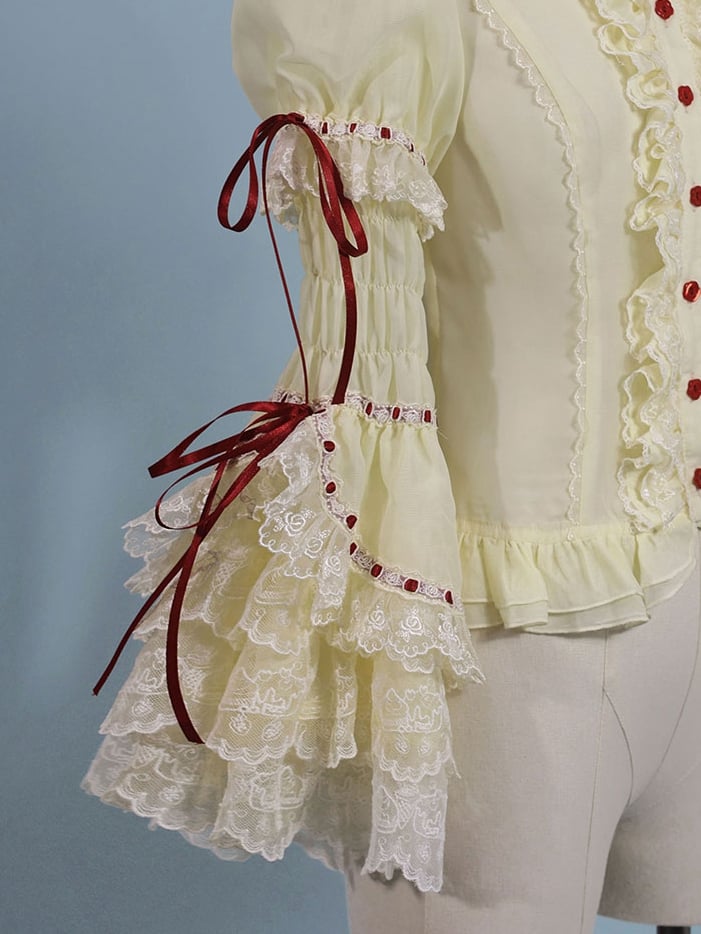 Sleeves Detachable Yellow / Pink White