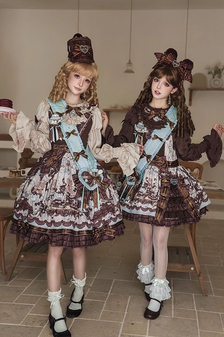 Round Collar Trumpet Sleeve Bow Sweet Lolita Blouse