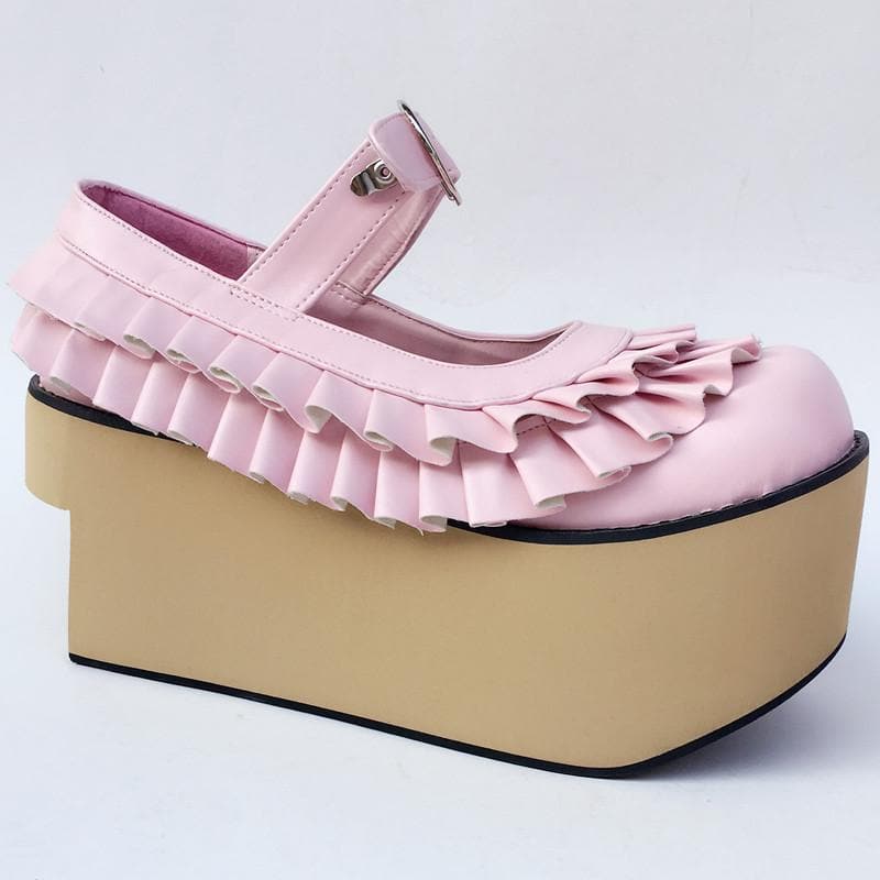 Horse Made Wooden Edges SP168050 Falbala Custom Shoes