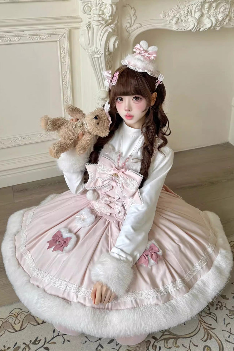 Furry Bow Sweet Lolita Dress