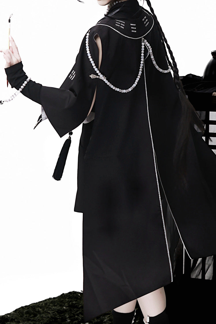 Sleeveless Chinese Style Ouji Lolita Set - Black