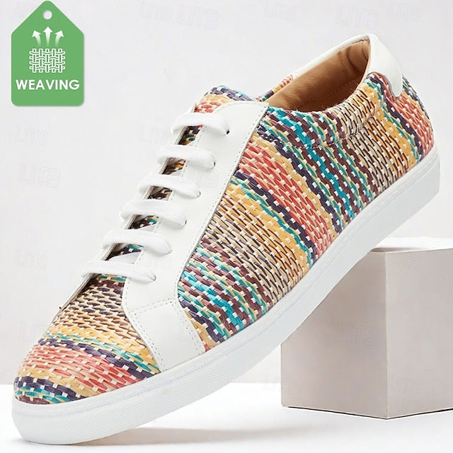 Sneakers Knit Nylon – Woven Men's Trendy Multicolor