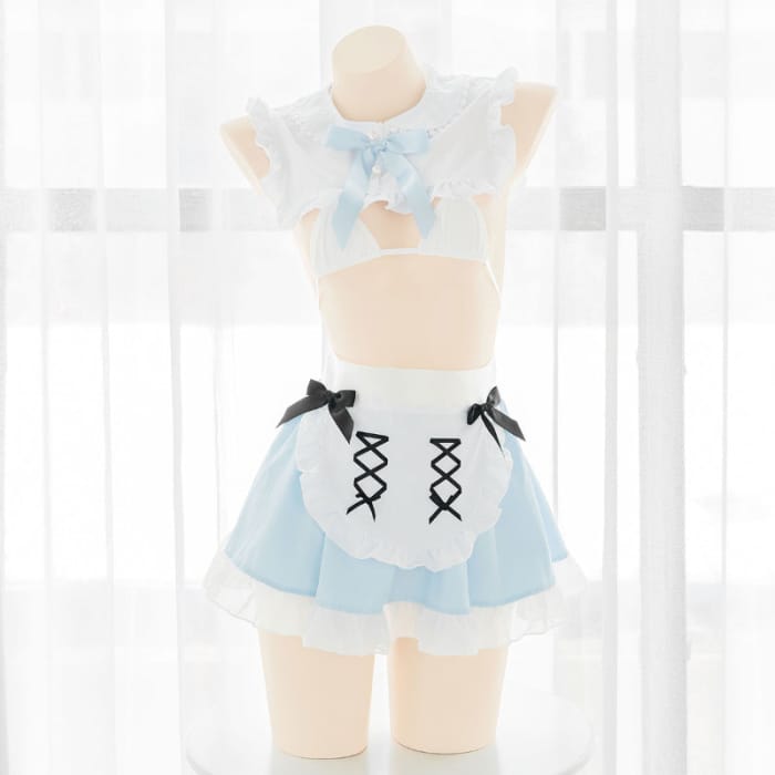 Alice in Wonderland Inspired Sexy Maid Blue Dress ON837 - F