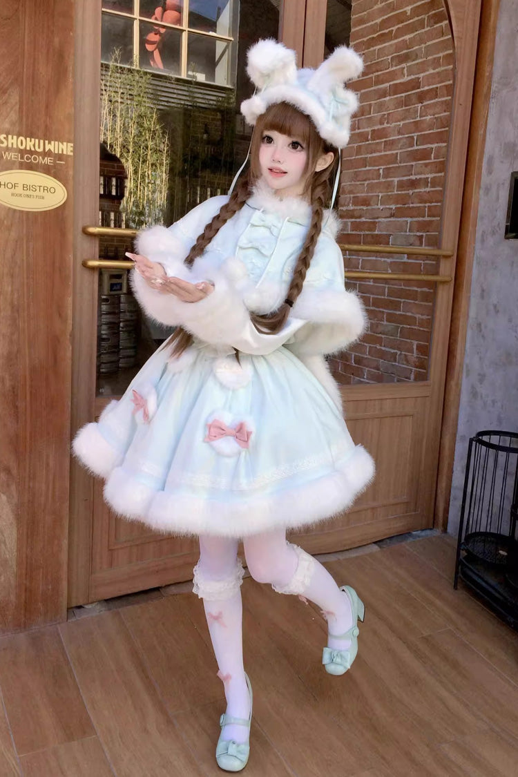 Furry Bow Sweet Lolita Dress