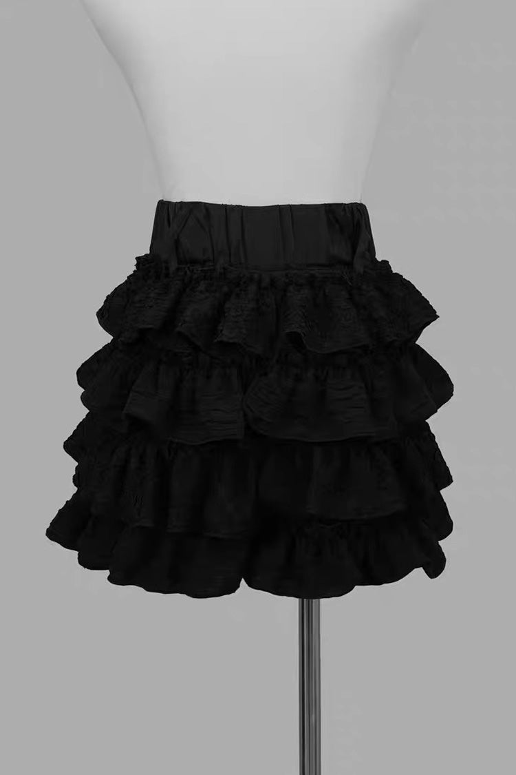 Multi-Layer Ruffle Skirt - Jirai Kei Charm