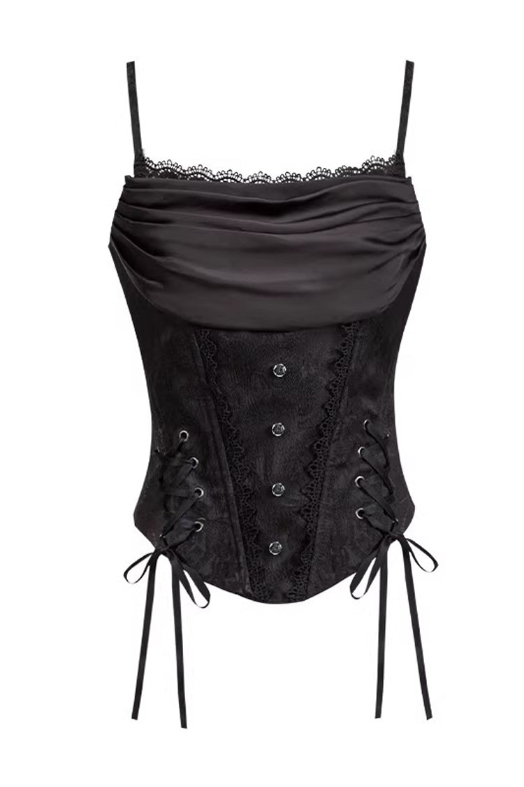 Black Multi-Layer Jacquard Ruffled Witch Gothic Skirt - Letters & Poems · Twilight