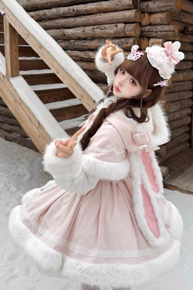 Furry Bow Sweet Lolita Dress