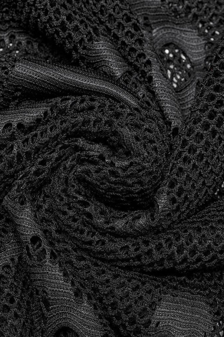 Skull Print Stitching Mesh Steampunk Vest