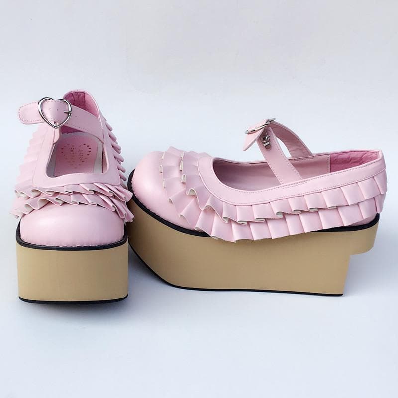 Horse Made Wooden Edges SP168050 Falbala Custom Shoes