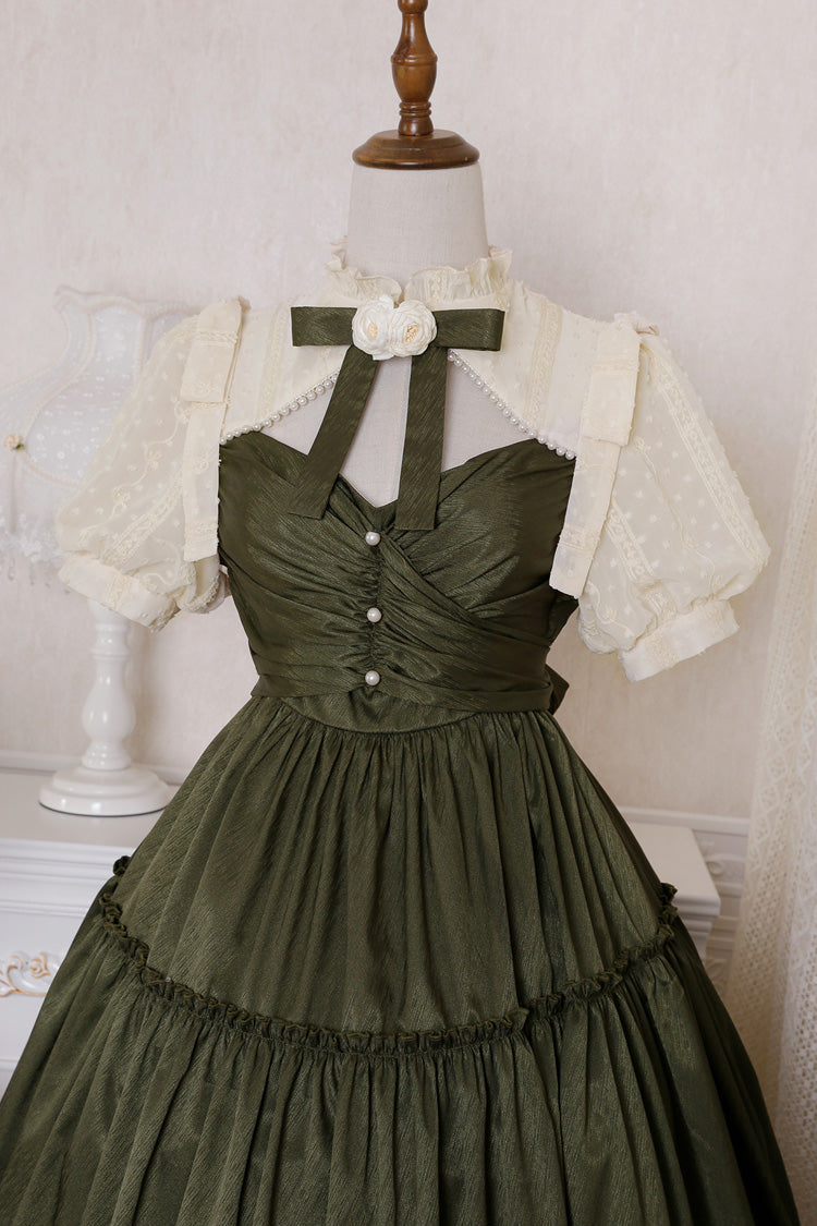 Emerald Noble Retro Country Poetry Classic Lolita Gown