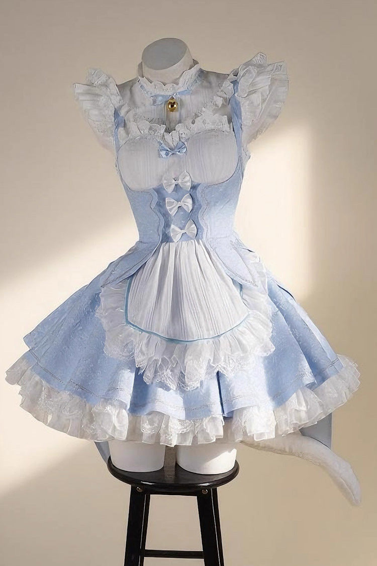 Ram Rem Sweet Japanese Lolita JSK Dress Set with Bowknot