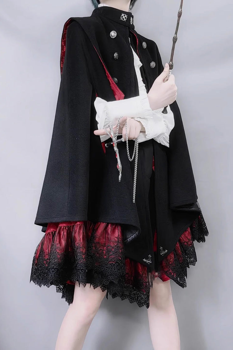 Gothic Prince Double-Breasted Ouji Cloak Coat, 3 Colorways