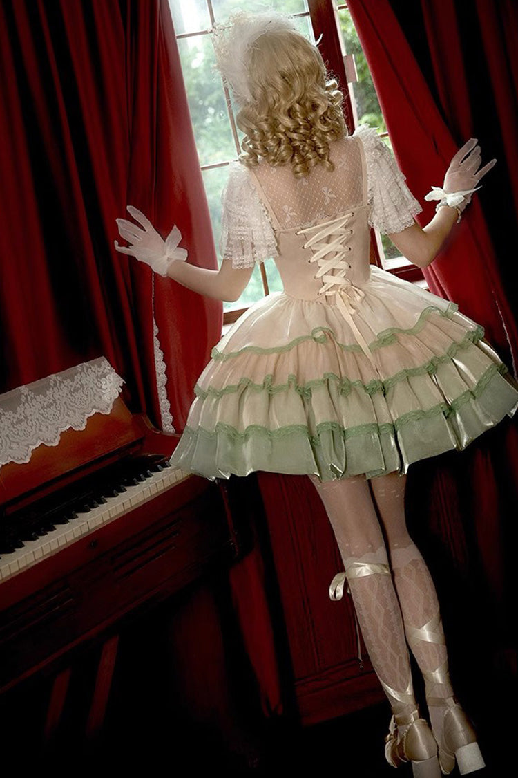 Layered Ruffle Sweet Lolita JSK - Glass Dream Ivory