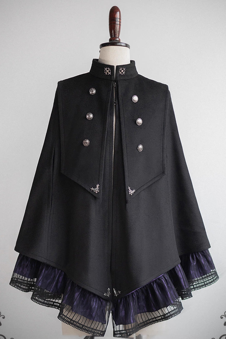 Gothic Prince Double-Breasted Ouji Cloak Coat, 3 Colorways