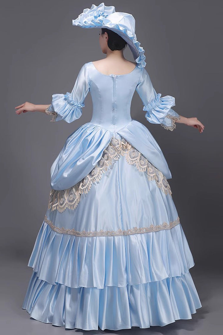 Blue 3D Floral Ruffled Cardigan - Sweet Vintage Victorian Dress