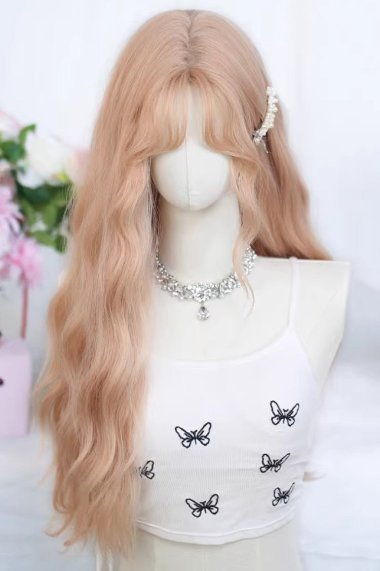Doll-Style Center-Part Long Loose Wave Wig in Two Shades