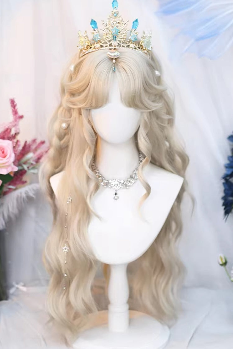 Elegant Center-Parted Soft Wave Sweet Lolita Wig, Two Shades