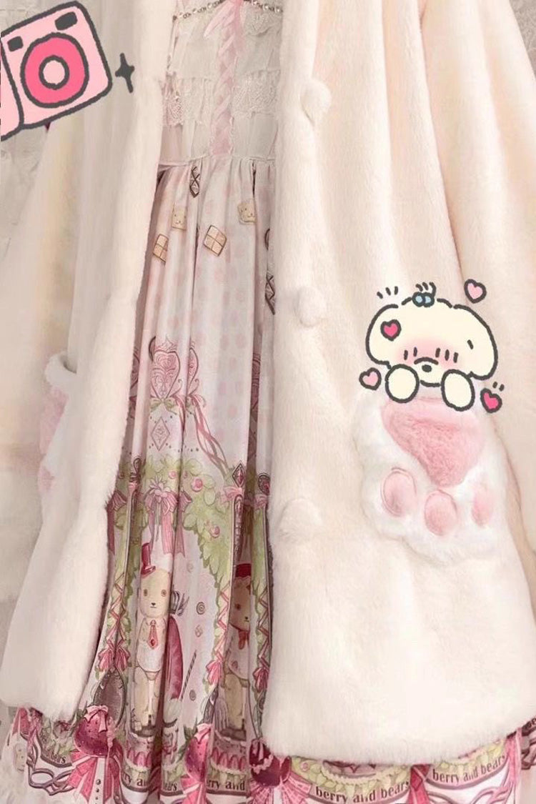 Cozy Hooded Sleepy Bear Cat Sweet Lolita Winter Coat