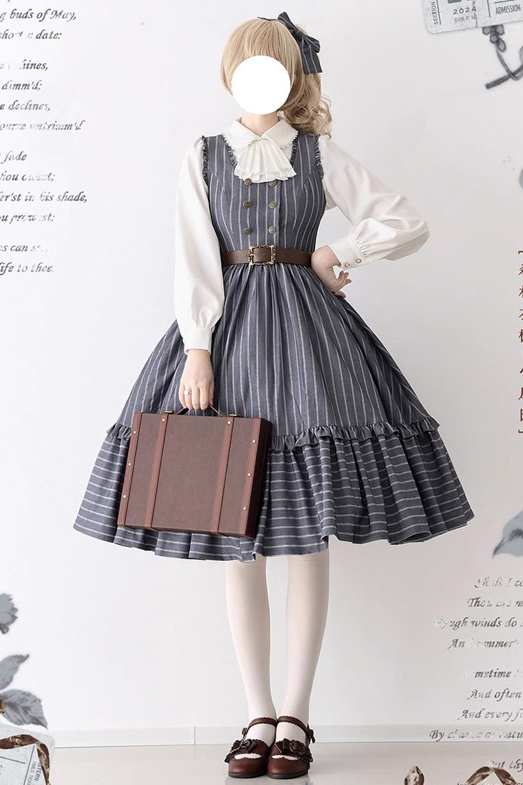 Small Estate Vintage Elegant Lolita Dress with Ruffle Details